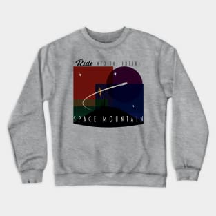 Ride Into The Future - Space Mountain Retro Crewneck Sweatshirt